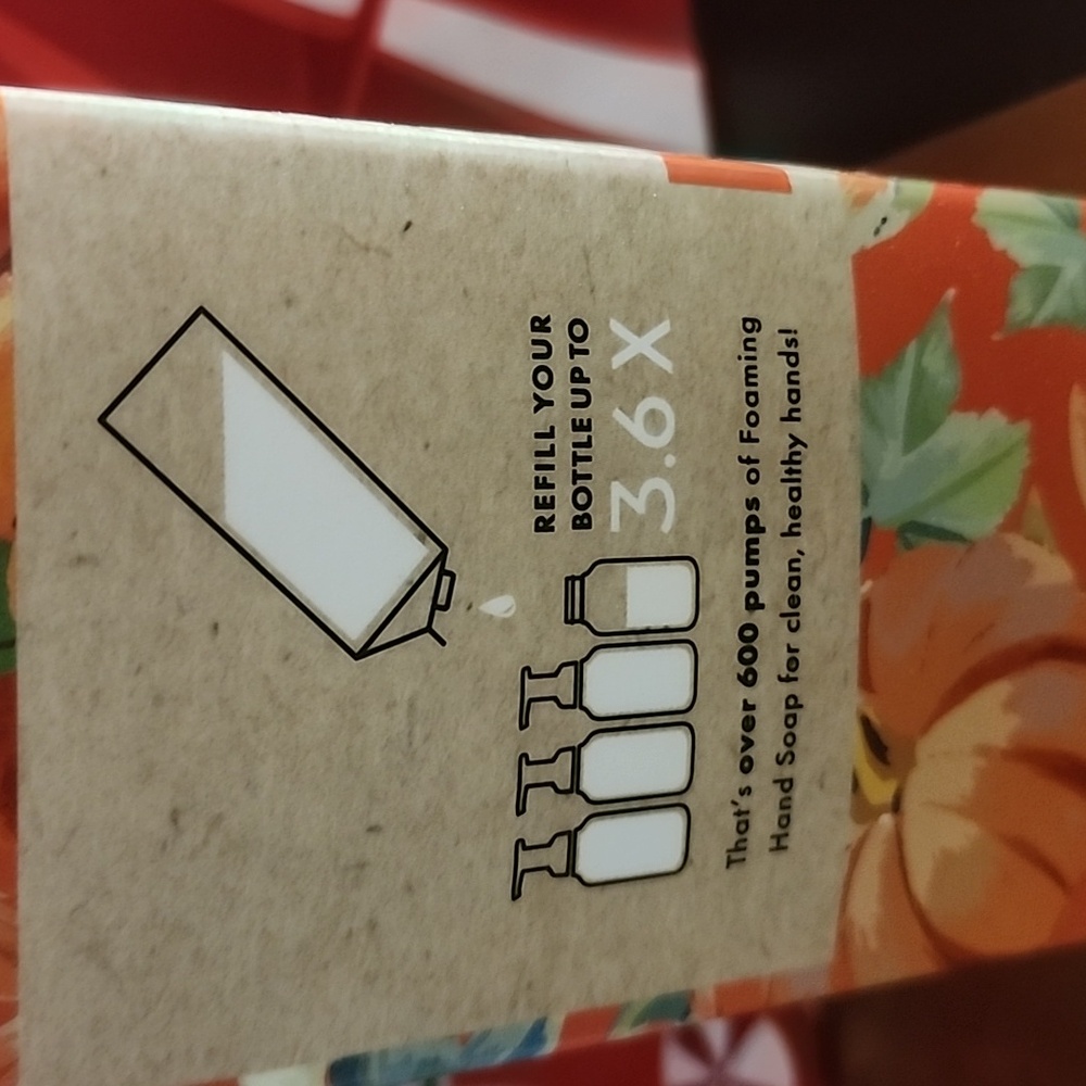 Bath & Body Works Sweet Cinnamon Pumpkin Hand Soap Refill Carton - Picture 3 of 5